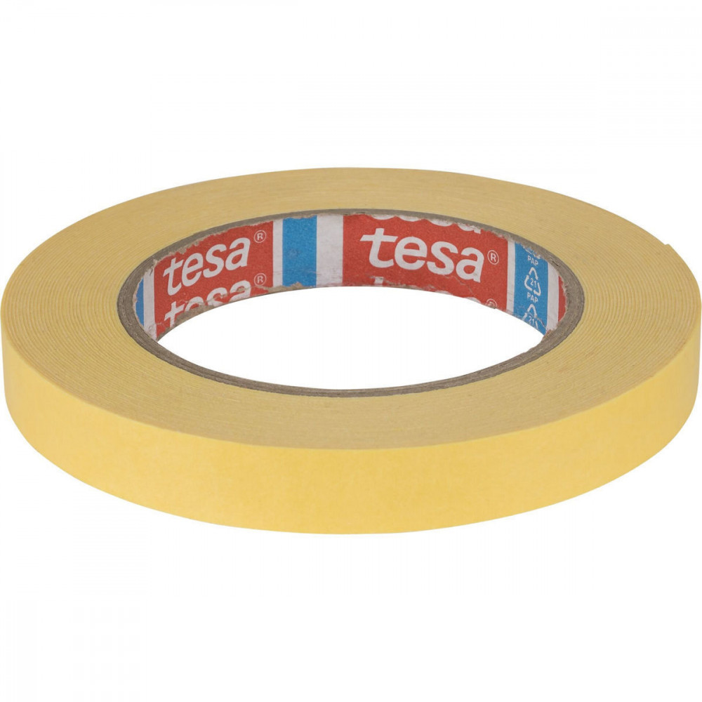 Tesa Masking Tape 10m x 15mm Elephant hide yellow 04434