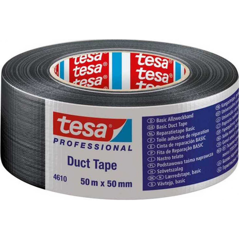 Tesa Duct Tape 50m x 50mm silver 04610