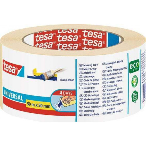 Tesa Masking Tape 50m x 30mm general-purpose beige 05287
