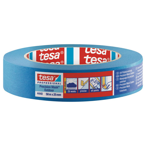 Tesa Masking Tape 25m x 25mm Preci.outdoor Blue 04440