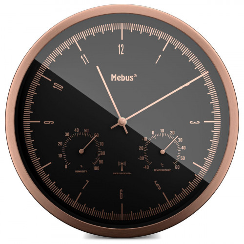 Mebus 19778 radio wall clock with Thermo-Hygrometer