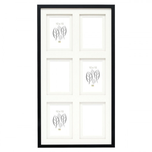 Deknudt S65KK2 black 6x10x15 Wood Gallery double Passepartout