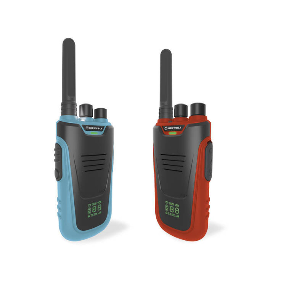 Kidywolf Walkie-Talkies with Torch blue/red