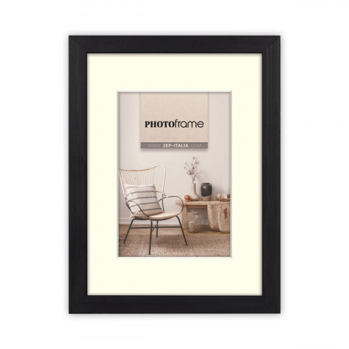 ZEP Malmo black    9x13/13x18 Holz mit Passepartout   V4557B
