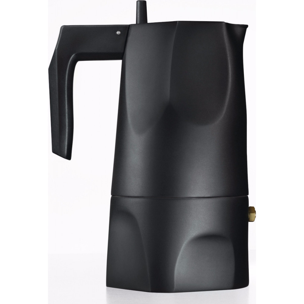 Alessi Espresso Coffee Maker Moka MT18/3 B black