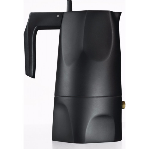 Alessi Espresso Coffee Maker Moka MT18/3 B black