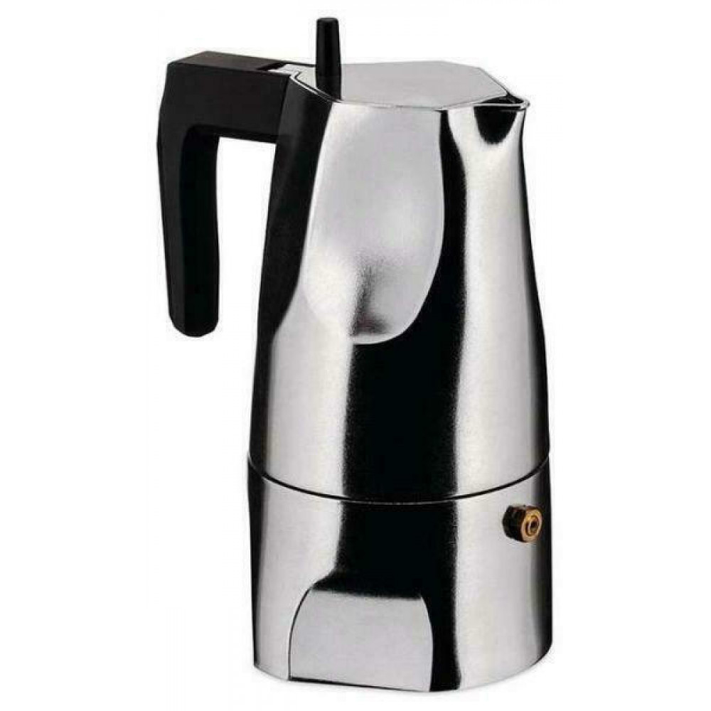 Alessi MT18/3 Μπρίκι Espresso 3cups Ασημί