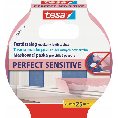 Tesa Kreppband 25m x 25mm Preci.indoor rosa 56260