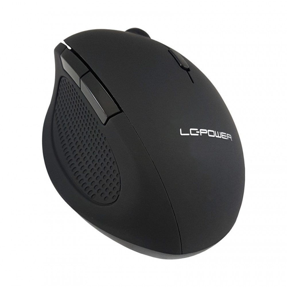 LC-Power M714BW Ασύρματο Εργονομικό Ποντίκι Μαύρο