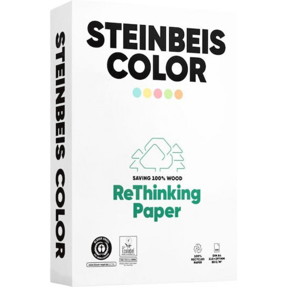 Steinbeis Magic Colour rosa Recyclingpapier A 4 80 g 500 Bl.