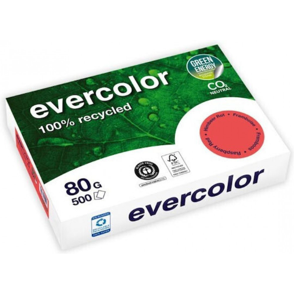 Clairefontaine EverColor rot Recyclingpapier A 4 80 g 500 Bl.