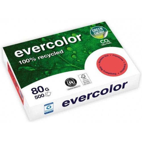 Clairefontaine EverColor rot Recyclingpapier A 4 80 g 500 Bl.