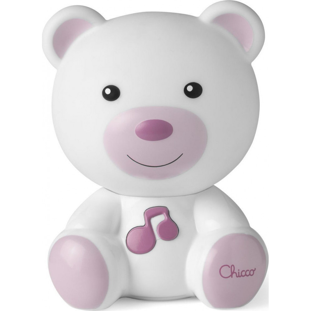 CHICCO ΑΡΚΟΥΔΑΚΙ ΦΩΤΑΚΙ ΝΥΚΤΟΣ ΜΕ ΜΕΛΩΔΙΑ ΡΟΖ (Y01-09830-10)