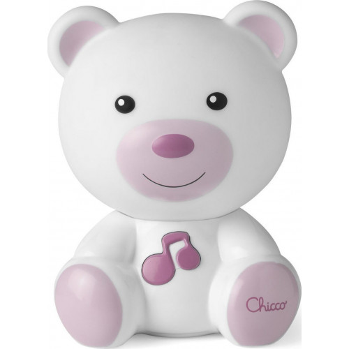 CHICCO ΑΡΚΟΥΔΑΚΙ ΦΩΤΑΚΙ ΝΥΚΤΟΣ ΜΕ ΜΕΛΩΔΙΑ ΡΟΖ (Y01-09830-10)