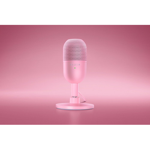 Razer Seiren V3 Mini Πυκνωτικό Μικρόφωνο USB Επιτραπέζιο για Φωνητικά σε Ροζ Χρώμα