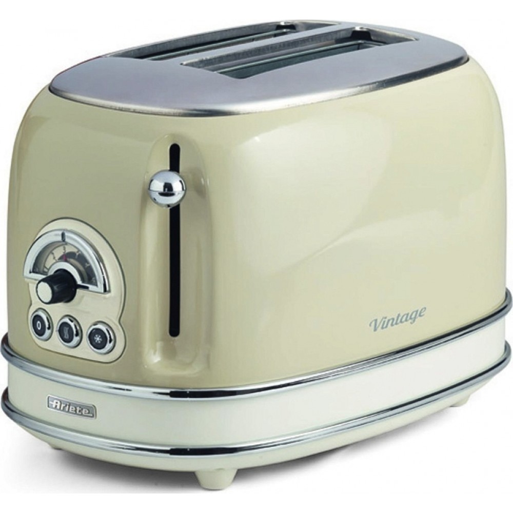 Ariete Vintage 0155/13 00C015513AR0 Φρυγανιέρα 2 Θέσεων 810W Μπεζ