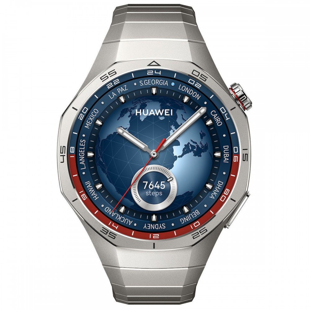 Huawei Watch GT 5 Pro Titanium 46mm Αδιάβροχο με Παλμογράφο (Τιτάνιο)