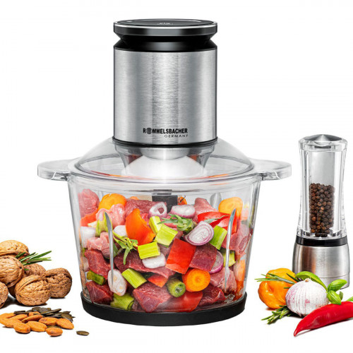 Rommelsbacher MZ 800 Πολυκόπτης Multi 800W με Δοχείο 2.7lt Inox