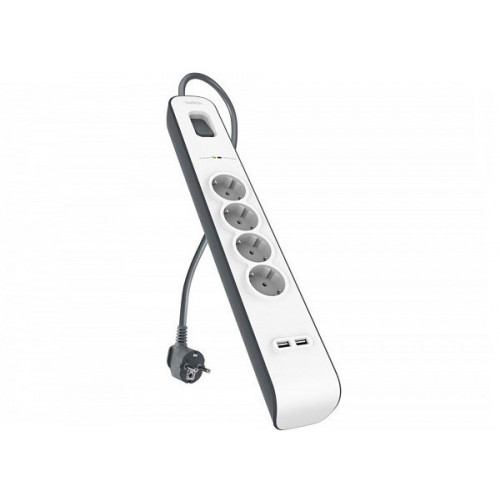 BELKIN SURGE PROTECTION 525J 4X SCHUKO 2X USB-A 2M
