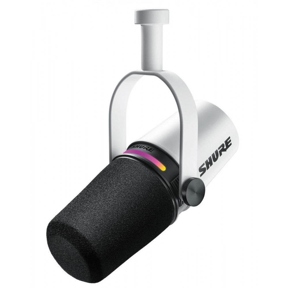 Shure MV7+-W - lectern/vocal microphone with XLR/USB-C connector white