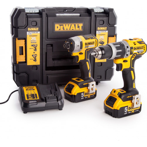 POWER TOOL COMBO KIT DEWALT DCK266P2T (DCD796+DCF887) 2X5,0AH 18V