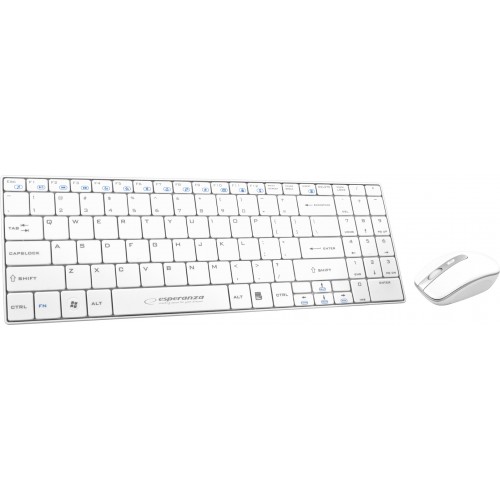 Esperanza EK122W keyboard RF Wireless QWERTY White