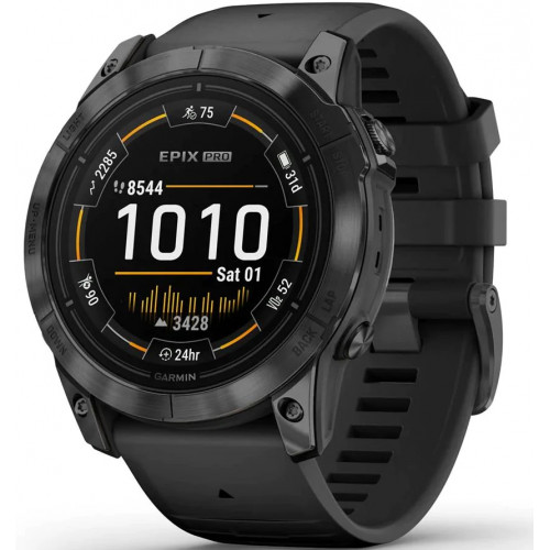 Garmin epix Pro (Gen 2) 3.56 cm (1.4 ) AMOLED 51 mm Digital 454 x 454 pixels Touchscreen Grey Wi-Fi GPS (satellite)