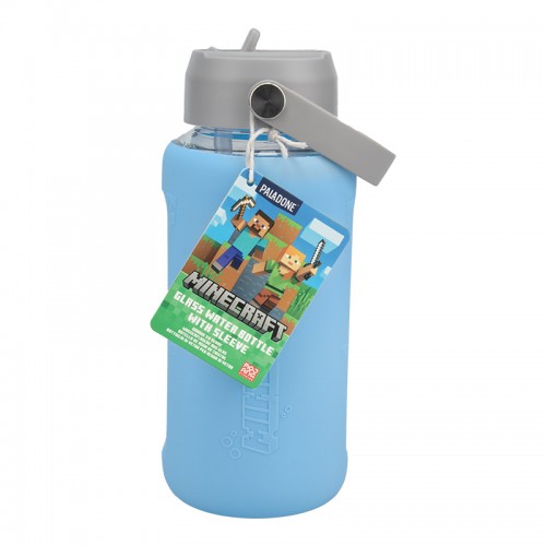 Paladone Minecraft Glass Water Bottle