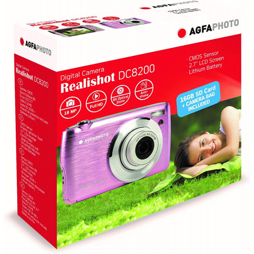 AgfaPhoto Realishot DC8200 Compact Φωτογραφική Μηχανή 18MP Οπτικού Ζουμ 8x με Οθόνη 2.7