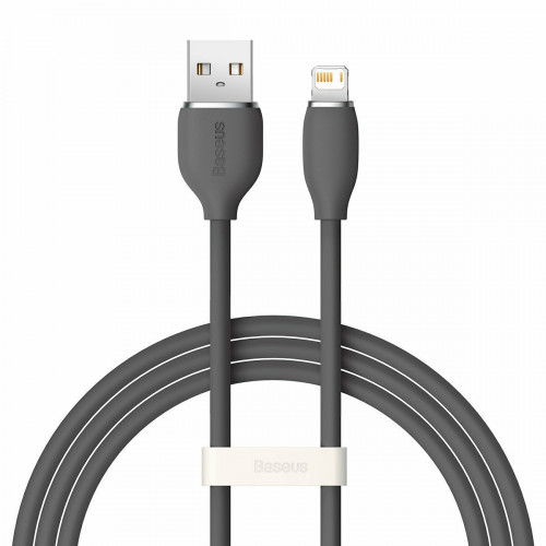 Baseus Lightning Cable Jelly Liquid Silica Gel 2.4A 1.2m Black (CAGD000001)