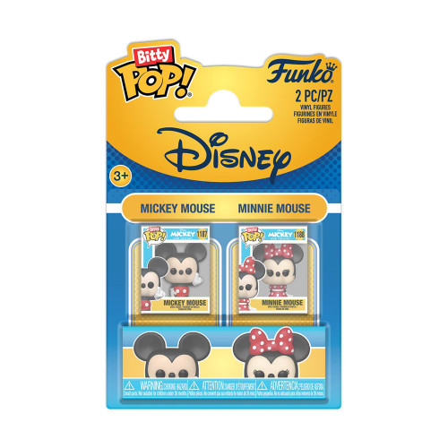 Funko Bitty Pop! 2-pack: Disney - Mickey &amp Minnie Vinyl Figures