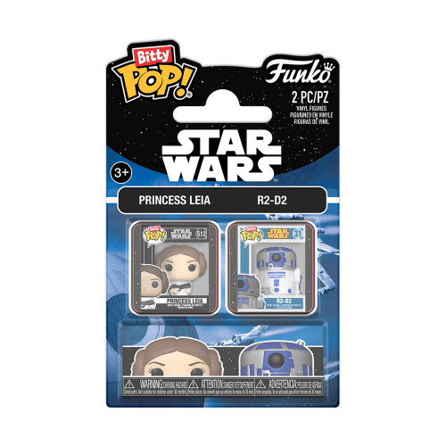 Funko Bitty Pop! 2-pack Disney: Star Wars - Leia &amp R2D2 Vinyl Figures