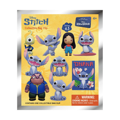 Monogram Disney:Lilo &amp Stitch Movie 3D Foam Bag Clips Figures