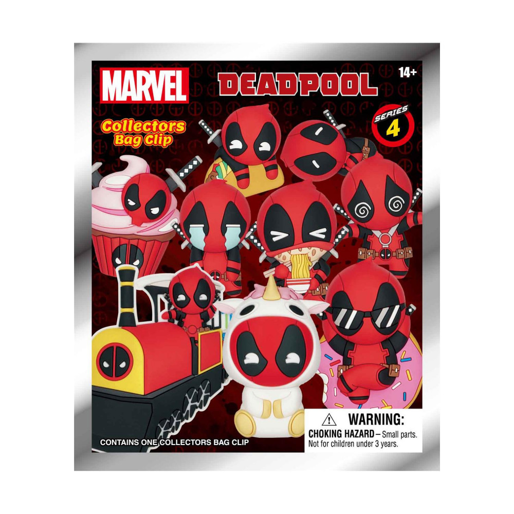 Monogram Marvel: Deadpool 3D Foam Bag Clips Figures