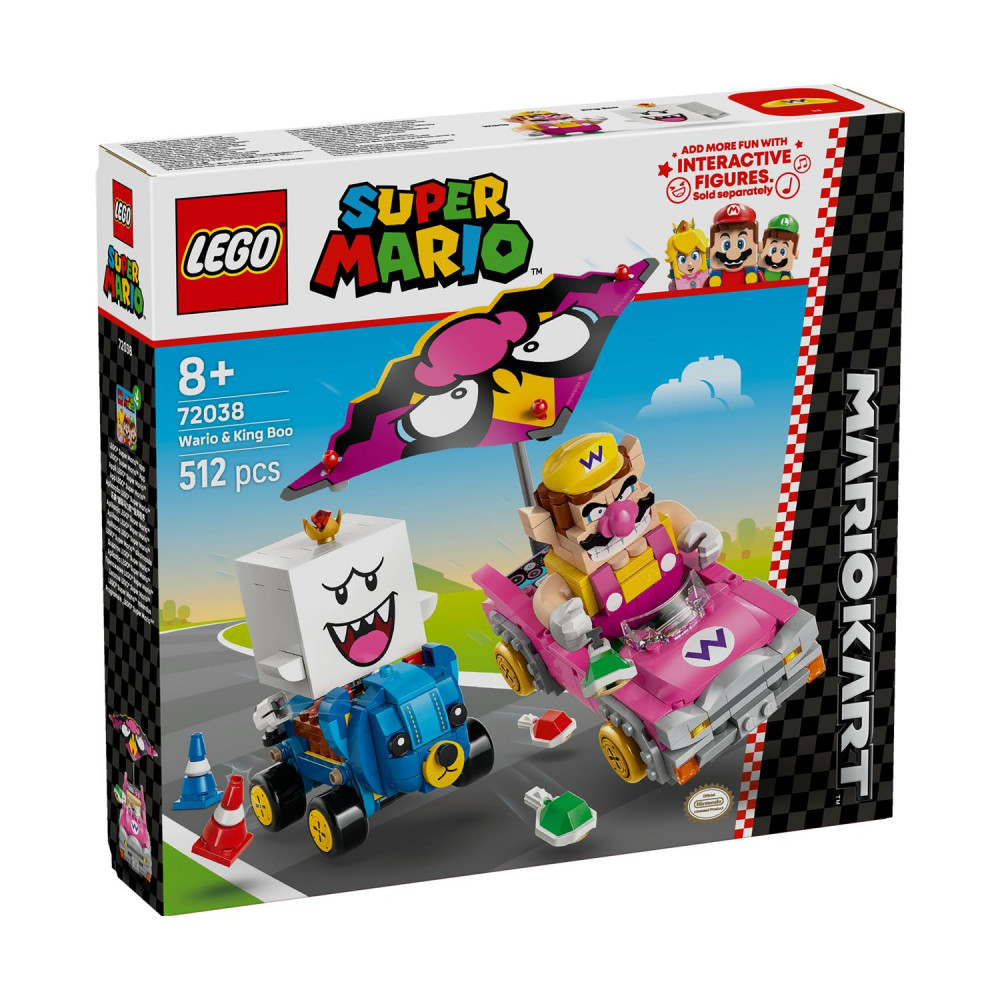 Lego® Super Mario: Mario Kart - Wario &amp King Boo(72038)
