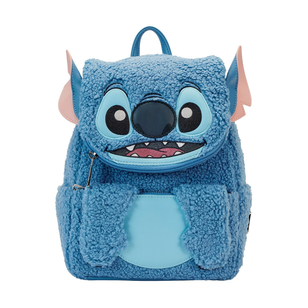 Loungefly Disney: Lilo &amp Stitch - Stitch Plush Pocket Mini Backpack (WDBK3401)