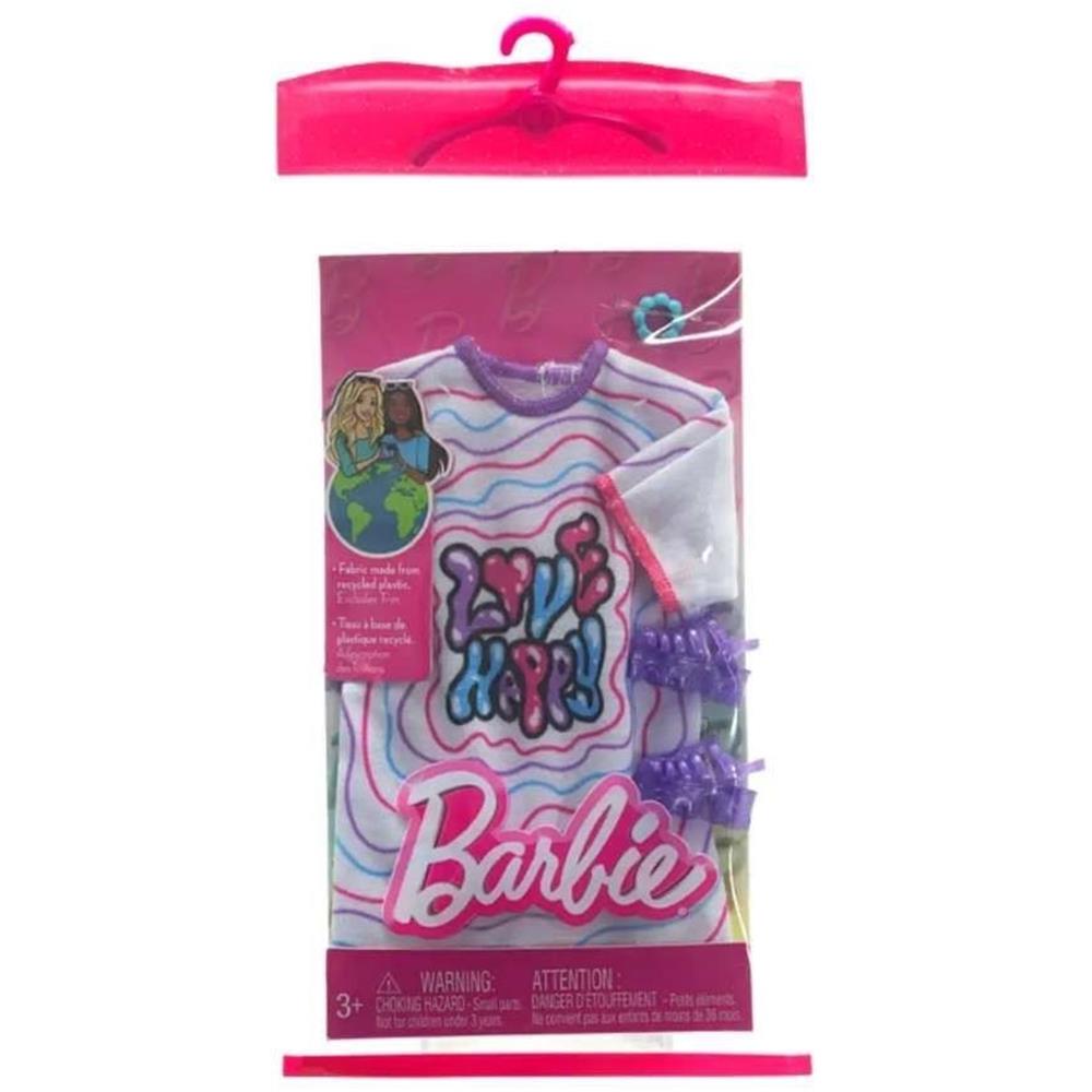 Barbie Ρούχα για Κούκλες Color Striped Dress With Stamp για 3+ Ετών (Διάφορα Σχέδια) 1τμχΚωδικός: HRH38
