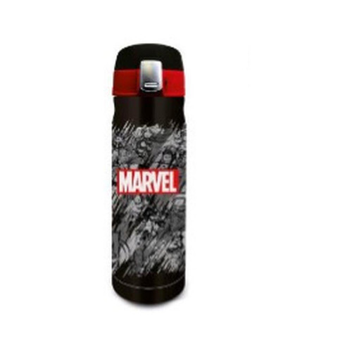 Stor Marvel Pattern Insulated Stainless Steel Traveling Bottle (410ml) (75413)