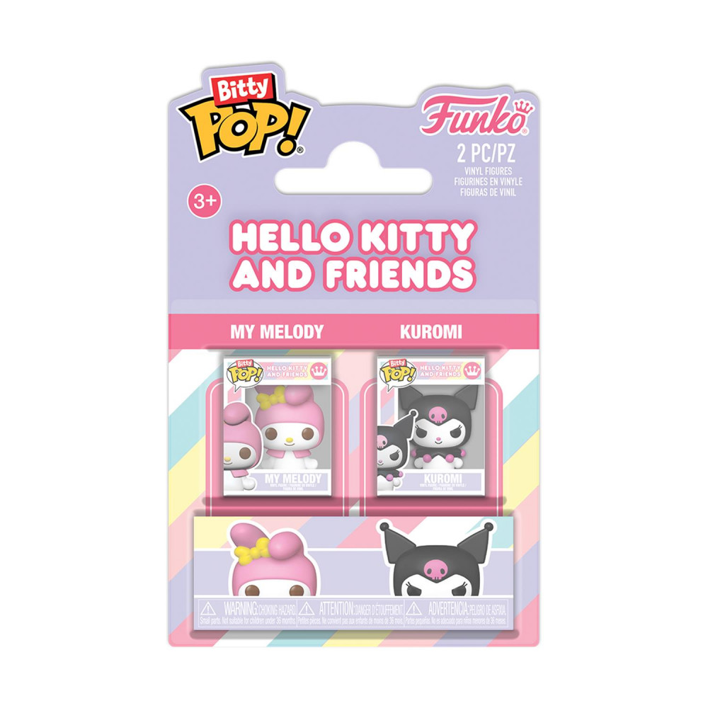 Funko Bitty Pop! 2-Pack: Hello Kitty and Friends - My Melody &amp Kuromi Vinyl Figures