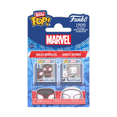 Funko Bitty Pop! 2-Pack Marvel: Spider-Man - Miles Morales &amp Ghost Spider Vinyl Figures