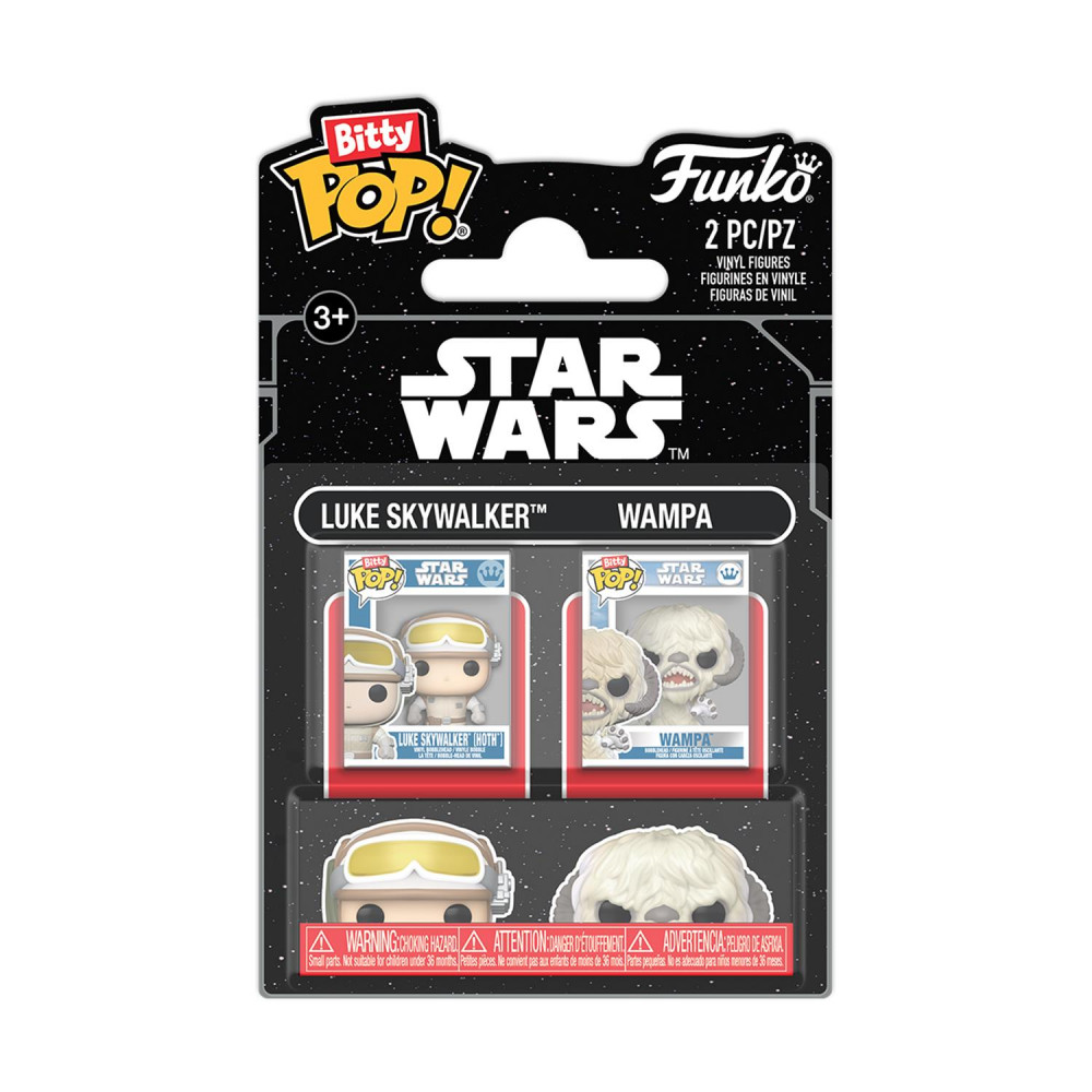 Funko Bitty Pop! 2-Pack Disney: Star Wars - Luke Skywalker &amp Wampa Vinyl Figures