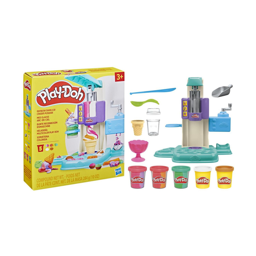 Hasbro Play-Doh Rainbow Swirl Ice Cream Playset (G0028)