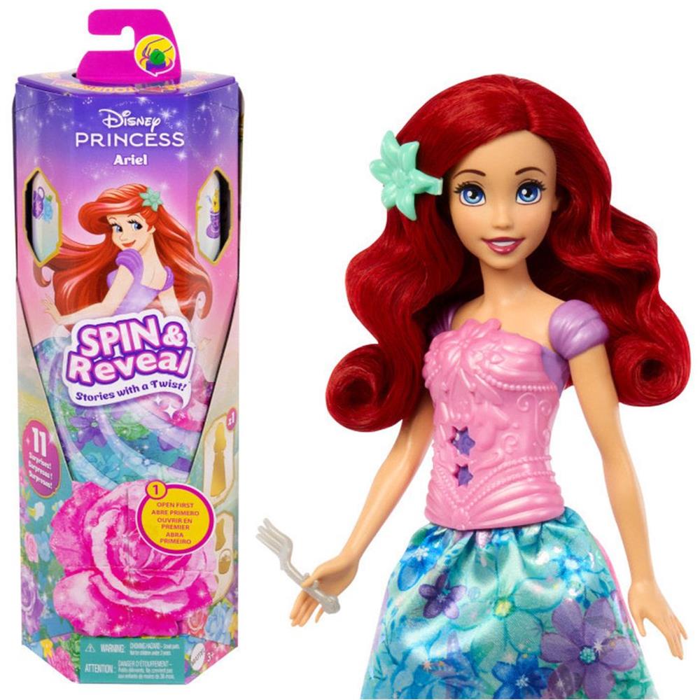 Mattel DISNEY PRINCESS - SPIN REVEAL ΑΡΙΕΛ (HTV88)