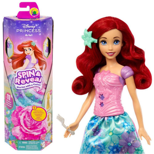 Mattel DISNEY PRINCESS - SPIN REVEAL ΑΡΙΕΛ (HTV88)