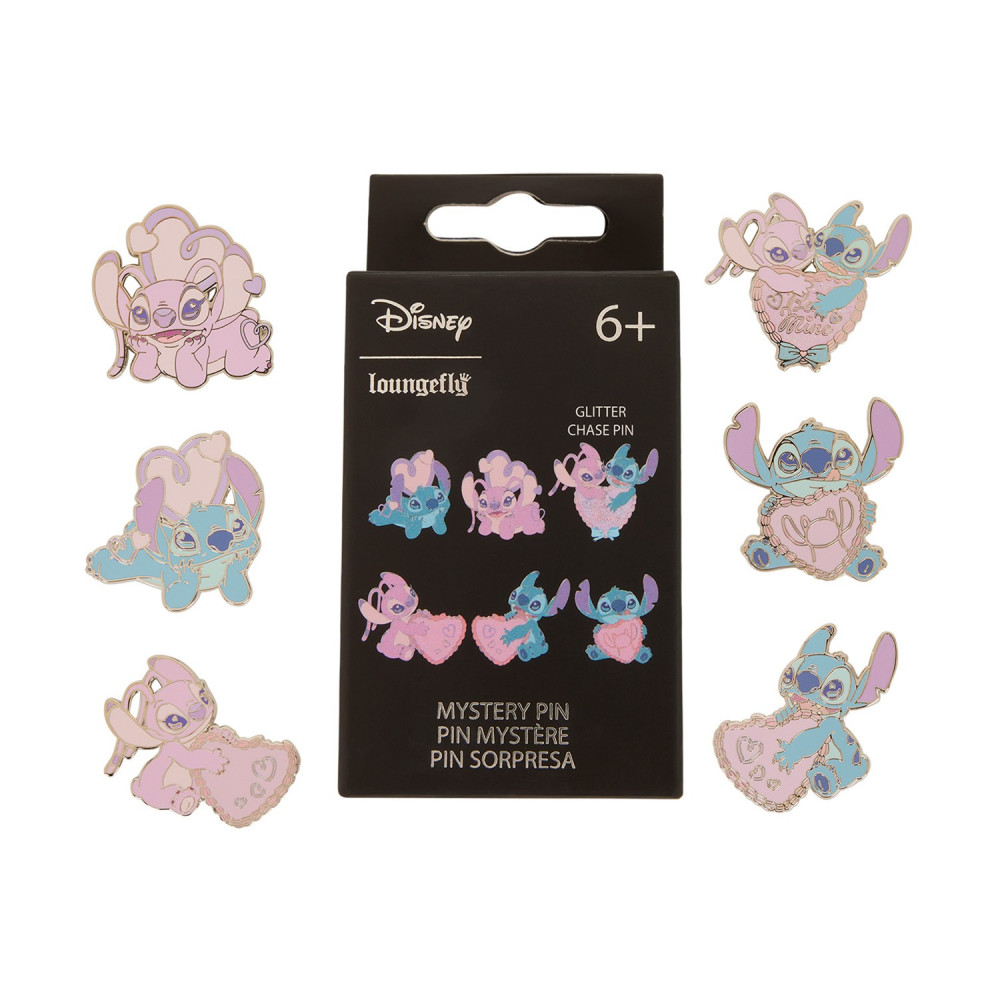 Loungefly Disney: Lilo &amp Stitch - Angel Hearts Mystery Box Pins - Eaches (WDPN4024-EA)