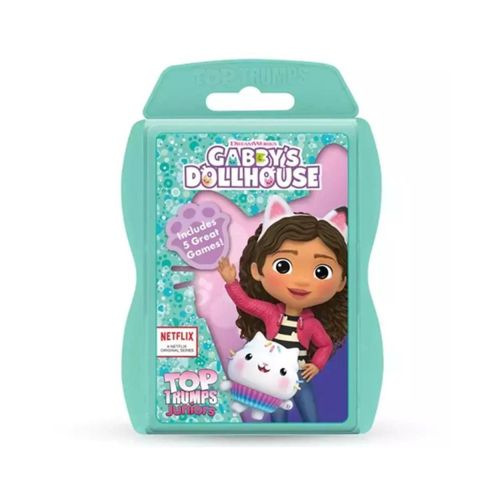 Winning Moves: Top Trumps - Juniors Gabbys Dollhouse (Standard Plastic Case) Playing Cards (WM04165-EN1-6)