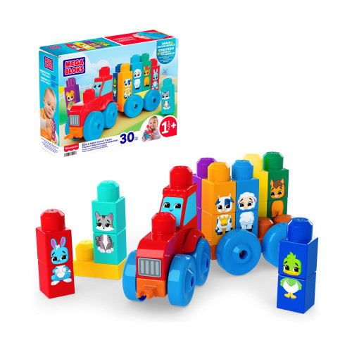 Fisher-Price: Mega Blocks: Construction Sets - Tractor with Animals (JKG33)