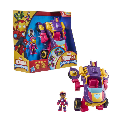 Hasbro Disney Jr. Marvel: Iron Man And His Awesome Friends - Ironheart 2 in1 Mech Suit &amp Vehicle (G1476) *