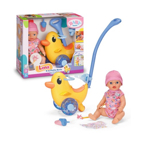 Zapf Creation: Baby Born Lena Doll (36cm) &amp Berta Duck Walker (840498)