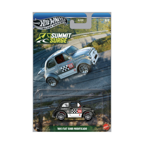 Mattel Hot Wheels: Silver Series - 60s Fiat 500D Modificado Vehicle (JKX70)